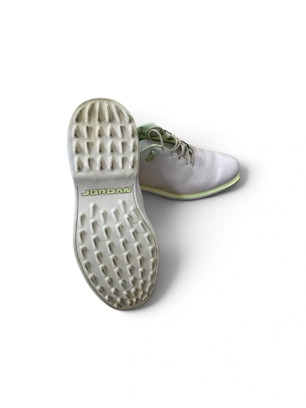 Nike Jordan ADG 4 Golf Shoes in Phantom/Barely Volt men’s size 10.5 in EC